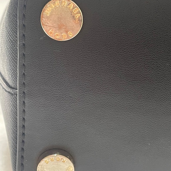 Michael Kors Edith Saffiano Satchel Handbag, Crossbody Black Pre-Owned - Picture 10 of 15